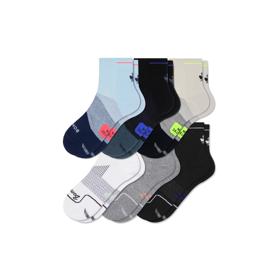 Men's Run Quarter Sock 6-Pack - Daily Cushion