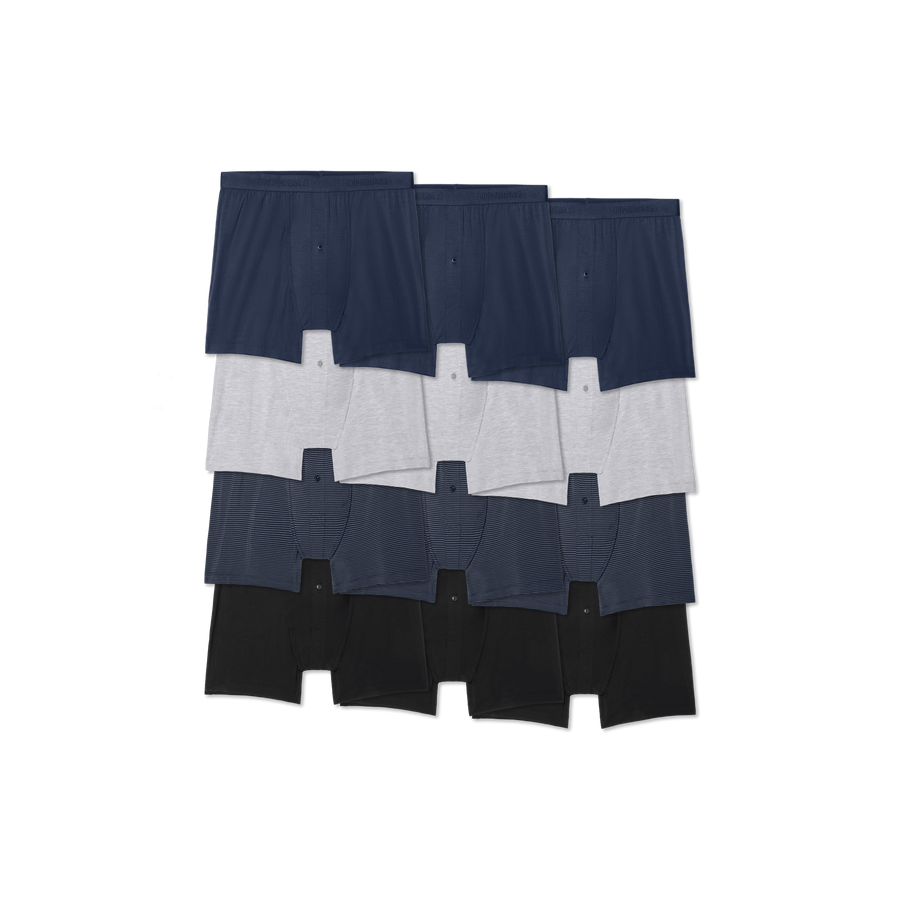 Men's Cotton Modal Blend Boxer 12-Pack - Fresh Comfort