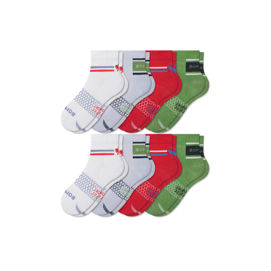Youth All Sport Quarter Sock 8-Pack - Everyday Pair