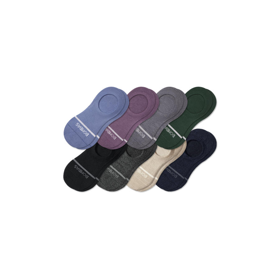 Women's Merino Wool Blend No Show Sock 8-Pack - Clean Finish