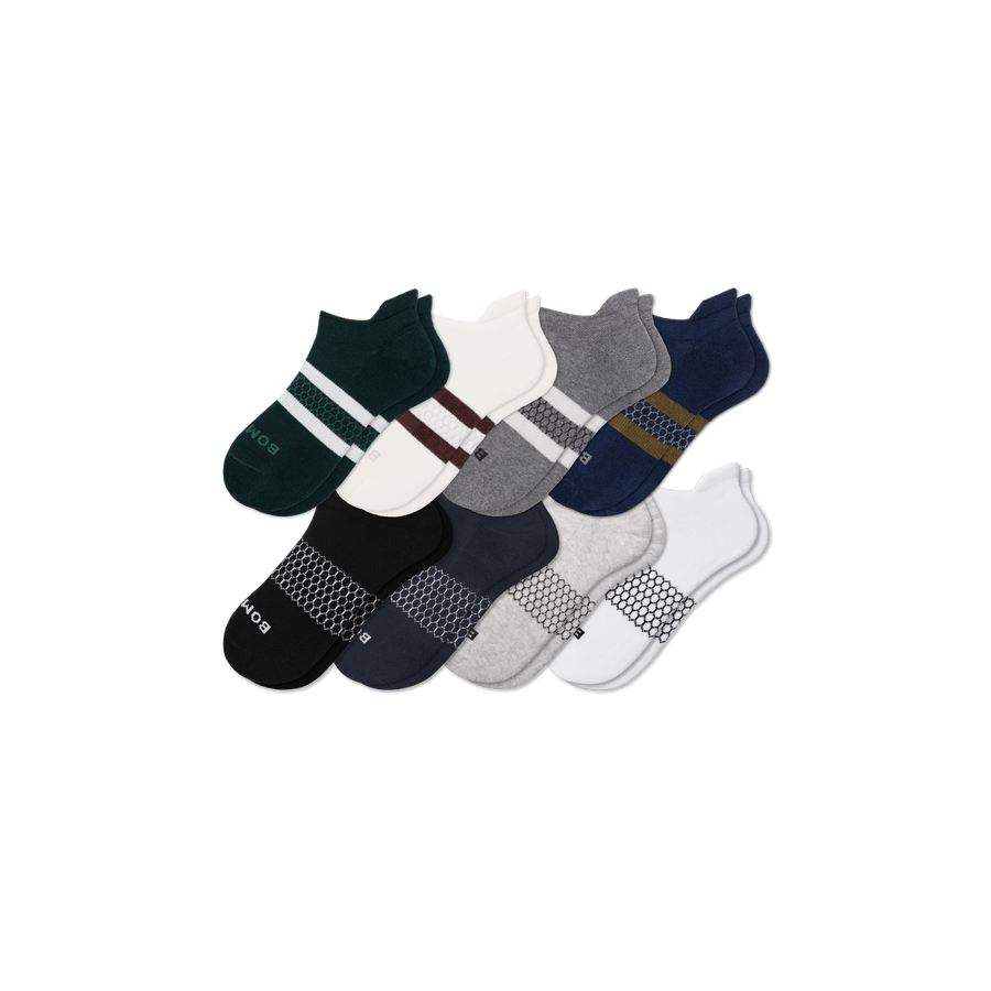 Men's Solids Ankle Sock 8-Pack - All Day Fit
