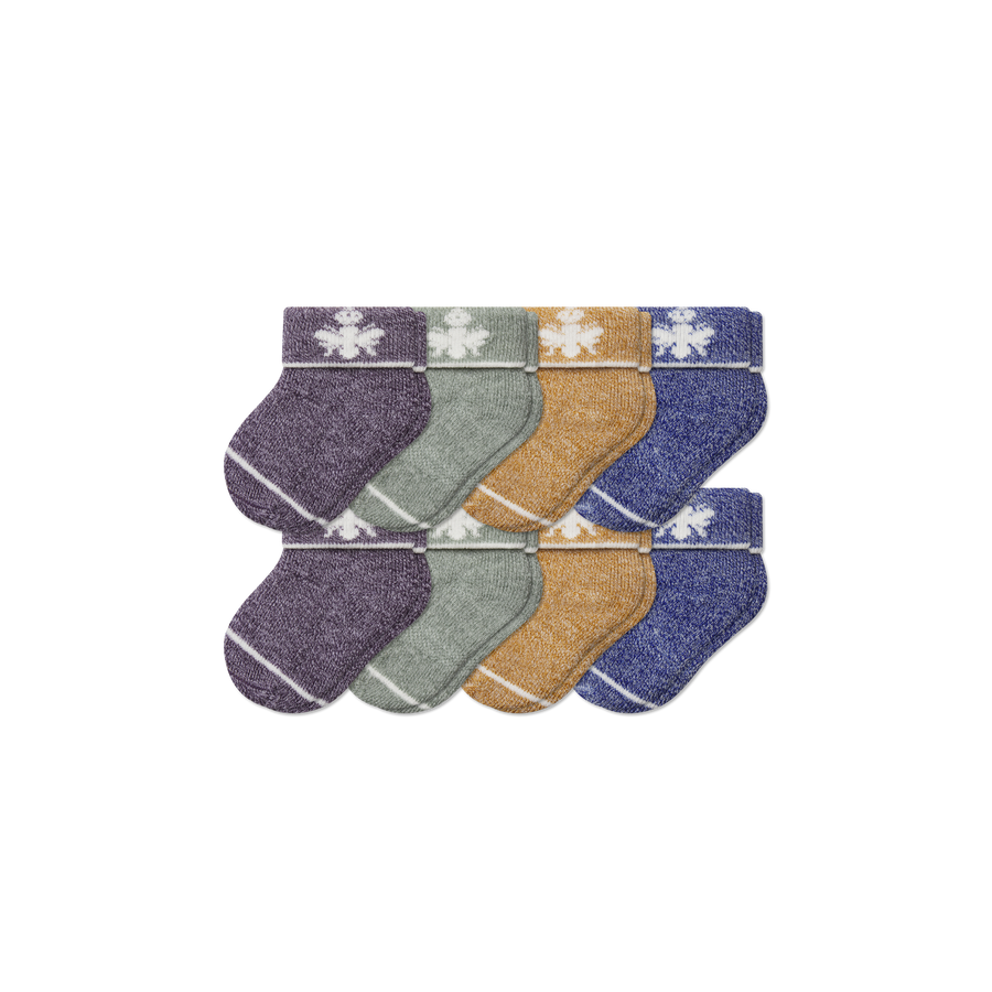 Baby Merino Wool Blend Calf Sock 8-Pack (0-6 Months) - Daily Pick