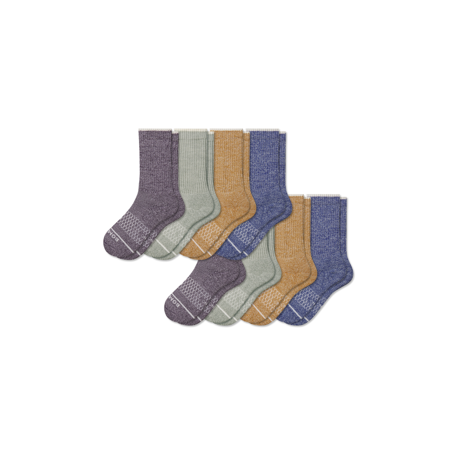 Youth Merino Wool Blend Calf Sock 8-Pack - Ready Pair