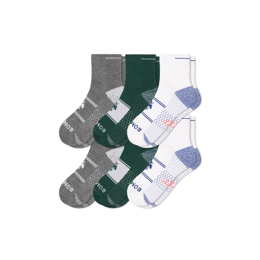 Men's Golf Quarter Sock 6-Pack - Daily Step
