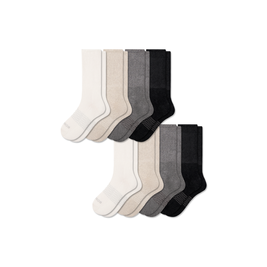 Men's Wide Calf Sock 8-Pack - Simple Style