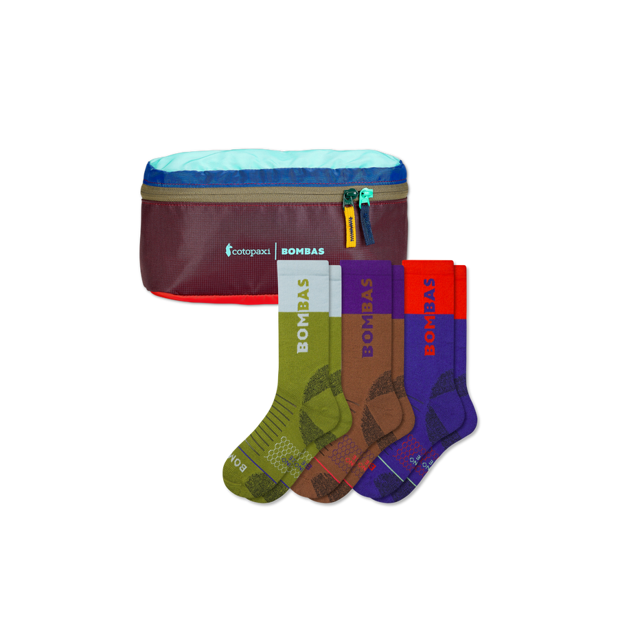 Women's Merino Wool Blend Hiking Sock 3-Pack & Cotopaxi Fanny Pack - Simple Style