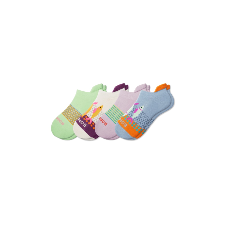 Youth Aquatic Ankle Sock 4-Pack - Daily Step