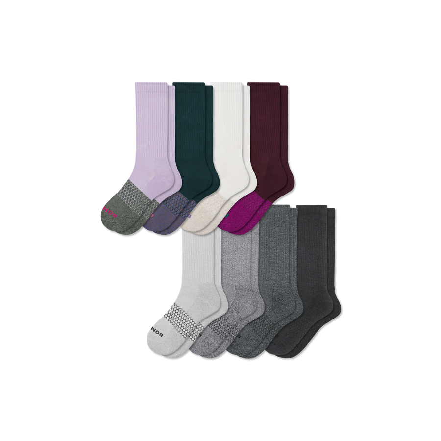 Women's Marl Calf Sock 8-Pack - Daily Cushion