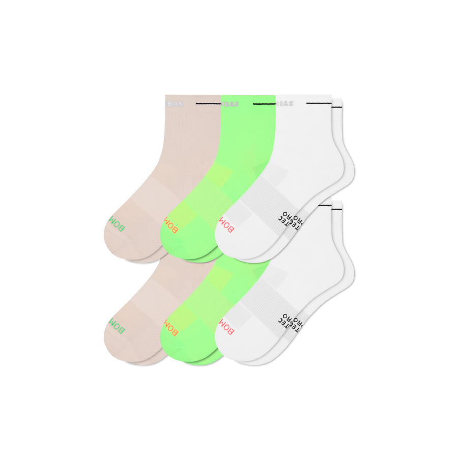 Women's RunPro Quarter Sock 6-Pack - Simple Style