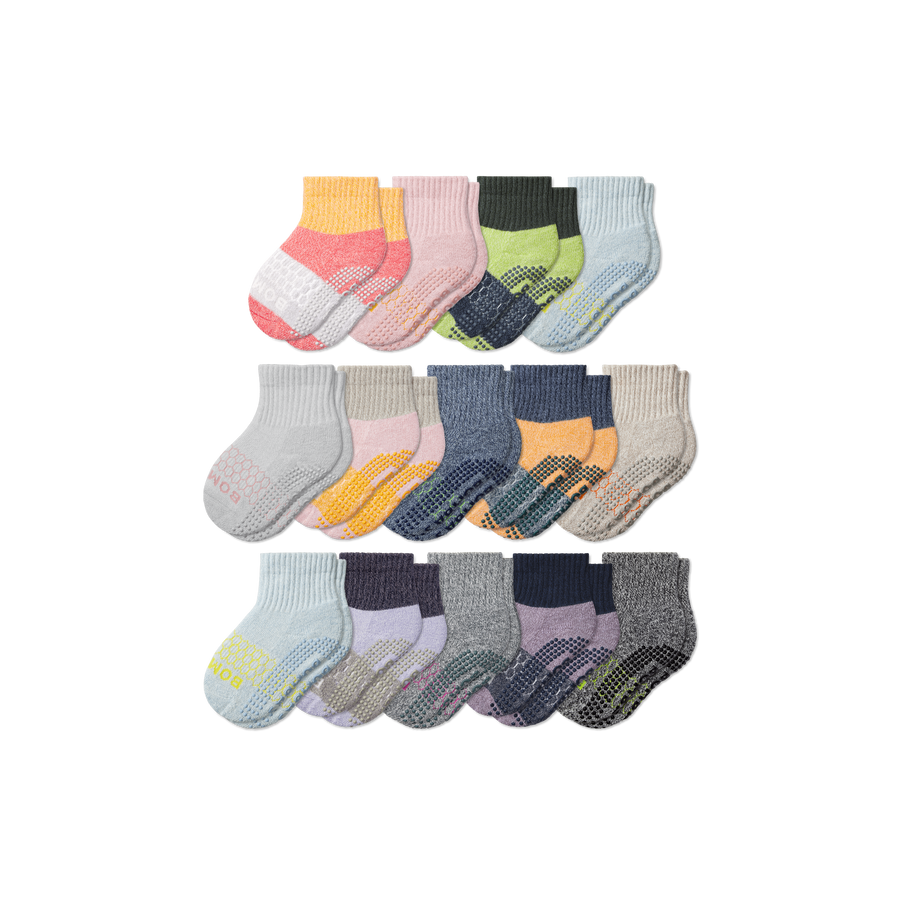 Toddler Week of Bombas Gripper Calf Sock 14-Pack - Simple Style