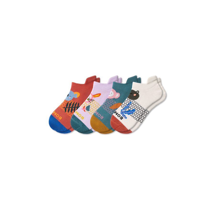 Youth Forest Friends Ankle Sock 4-Pack - Daily Pick