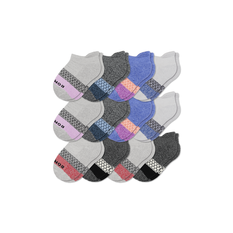 Junior Tri-Block Ankle Sock 12-Pack - Ready Pick