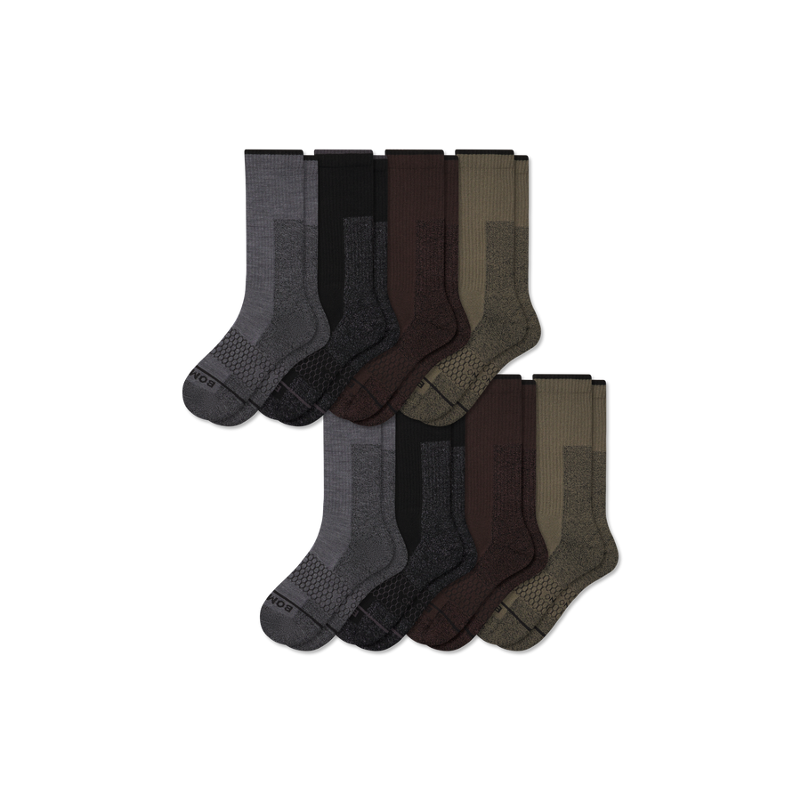 Women's Ultra Strong Merino Blend Calf Sock 8-Pack - Clean Finish