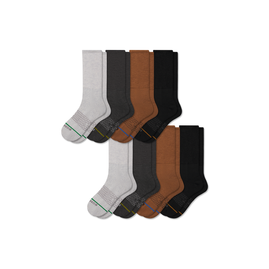 Women's Merino Blend Ultra-Stretch Calf Sock 8-Pack - Fresh Step
