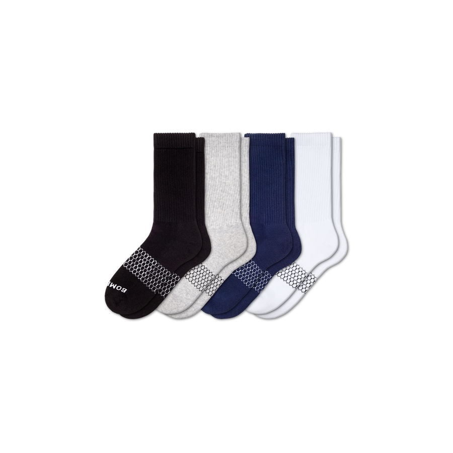Men's Solids Calf Sock 4-Pack - Fresh Step