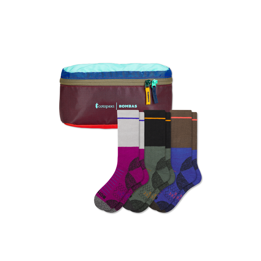 Women's Hiking Calf Sock 3-Pack & Cotopaxi Fanny Pack - Travel Pair