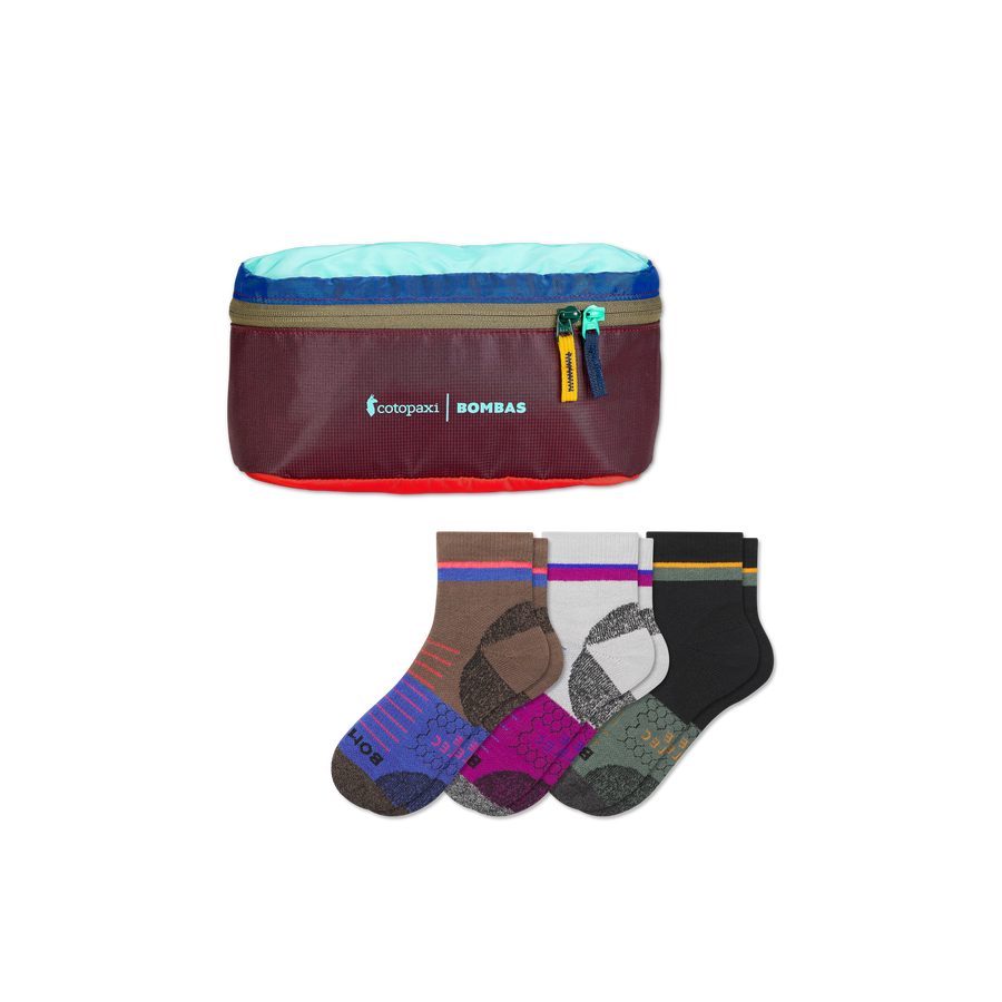 Men's Hiking Quarter Sock 3-Pack & Cotopaxi Fanny Pack - Daily Step