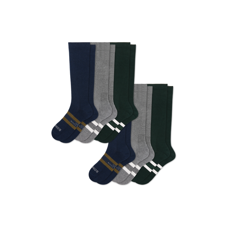 Men's Knee High Sock 6-Pack (15-20mmHg) - Fresh Choice