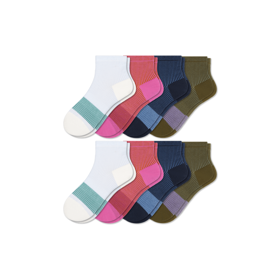 Youth Quarter Sock 8-Pack - Fresh Choice