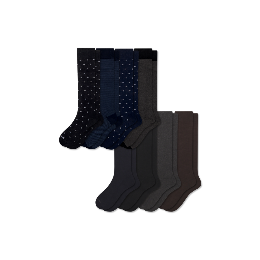 Men's Dress Over the Calf Sock 8-Pack - Ready Pick