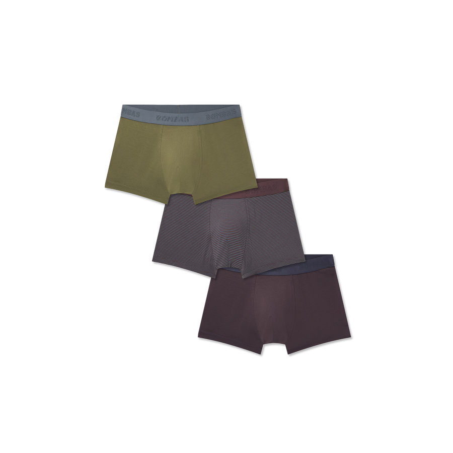 Men's Cotton Modal Blend Trunk 3-Pack - Simple Style
