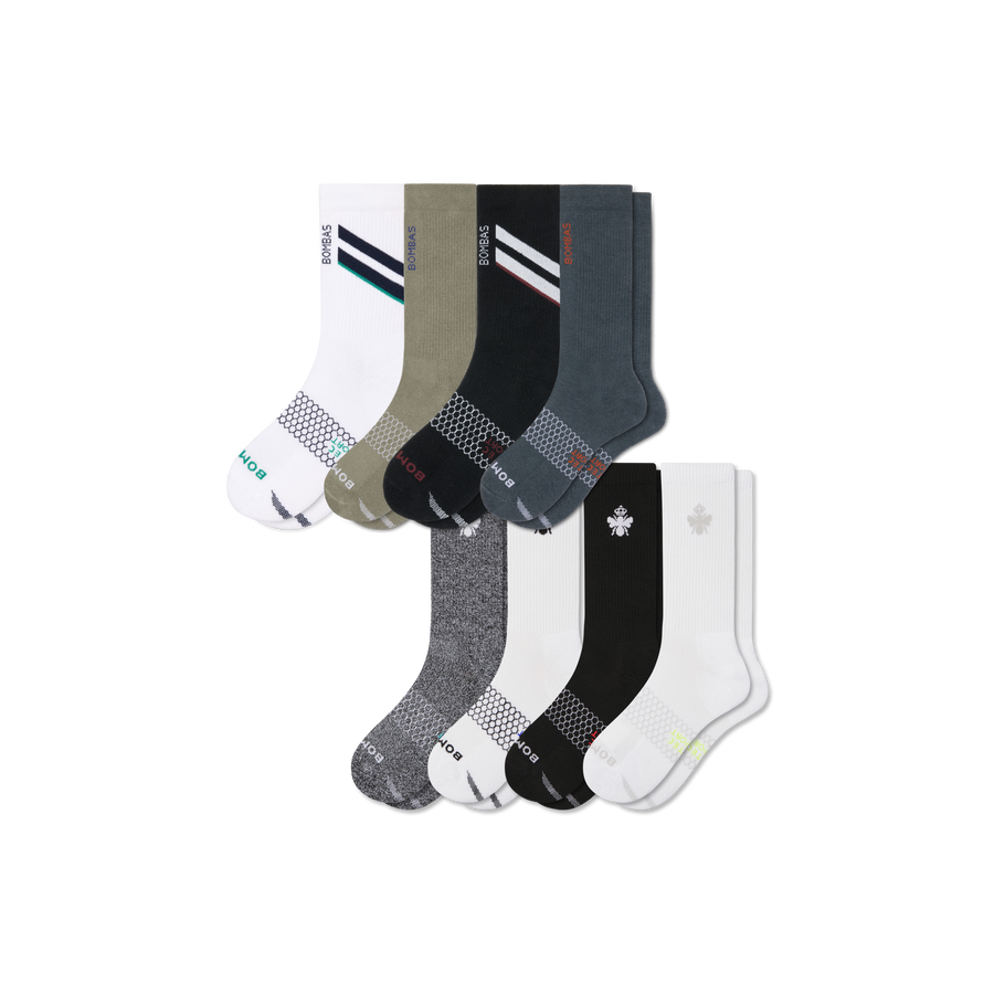 Men's All Sport Calf Sock 8-Pack - Travel Pair