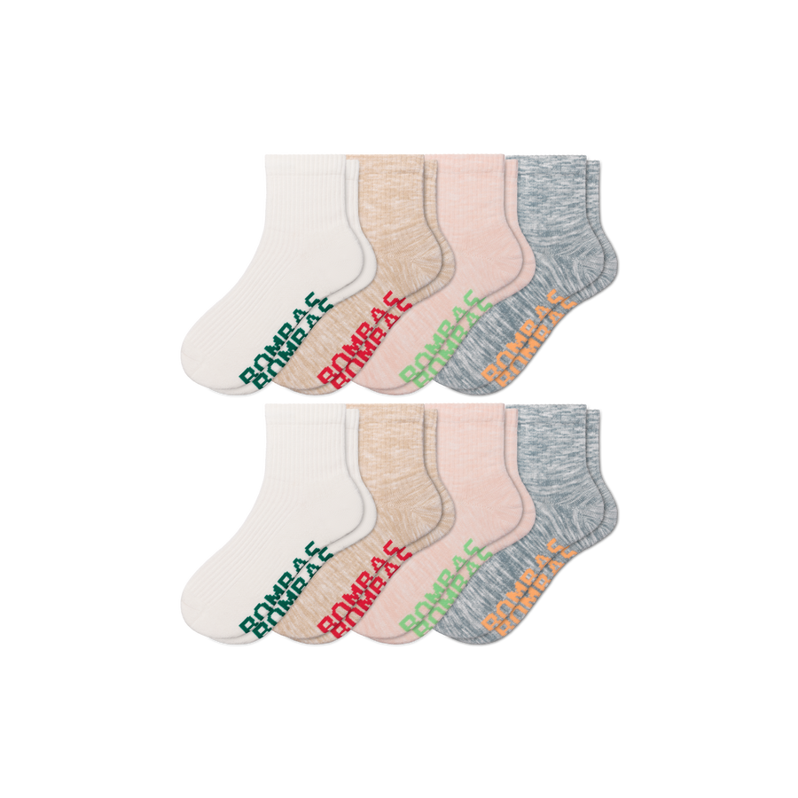 Women's Summer Ragg Quarter Sock 8-Pack - Premium Pick