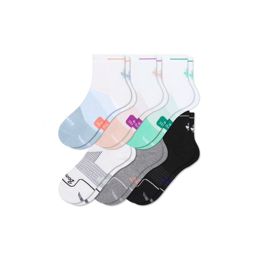 Women's Run Quarter Sock 6-Pack - Ready Pair