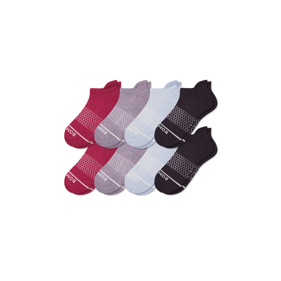 Women's Merino Wool Blend Ankle Sock 8-Pack - Clean Finish