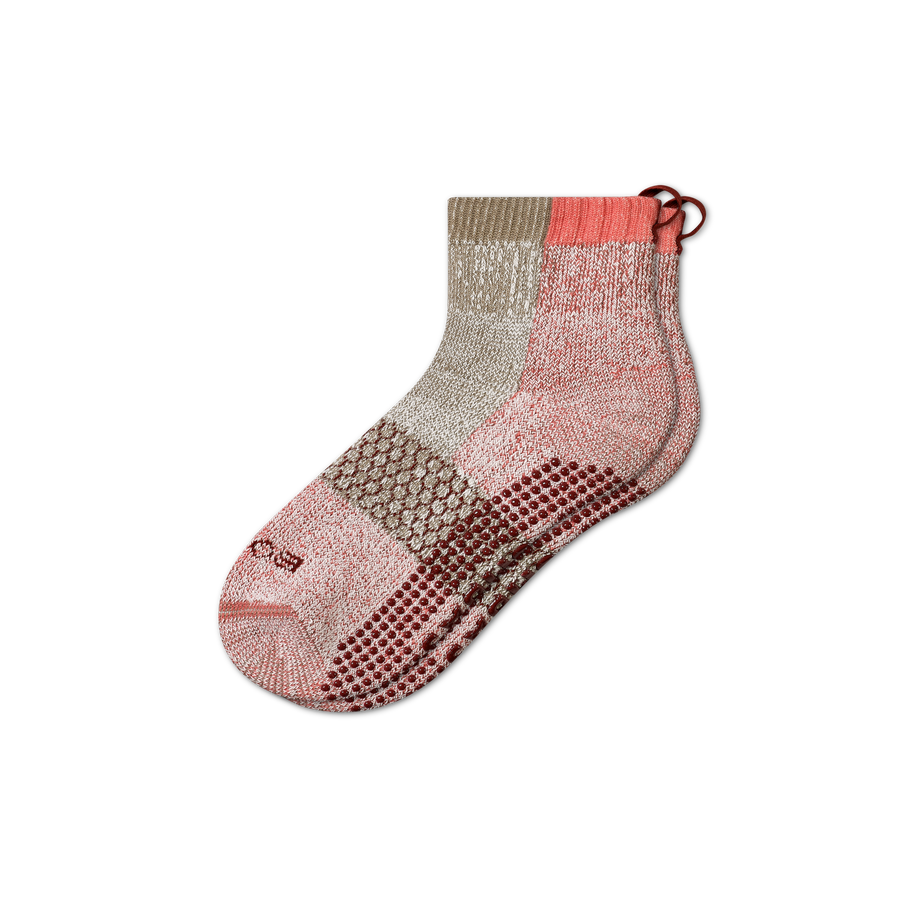 Women's Merino Wool Blend Gripper House Socks - Modern Touch