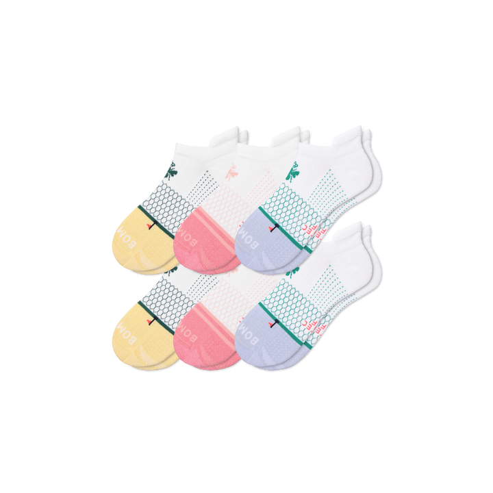 Women's Golf Ankle Sock 6-Pack - reef blue mix L
