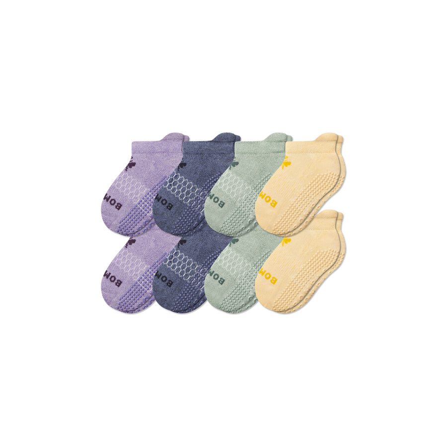 Junior Marl Gripper Ankle Sock 8-Pack - Travel Pair