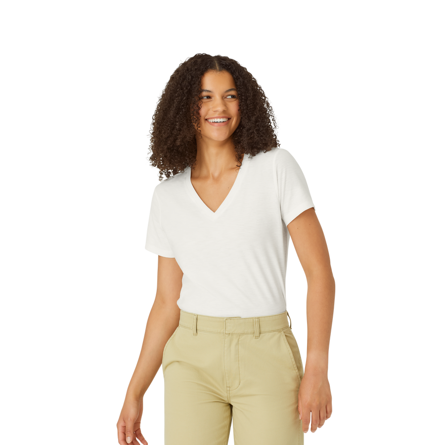 Women's Air Slub V-Neck T-Shirt - Modern Touch
