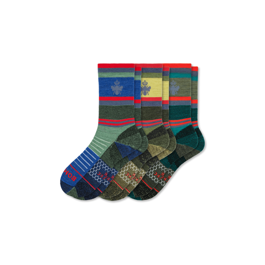 x Bombas Merino Wool Blend Hiking Calf Sock 3-Pack - Ready Pick