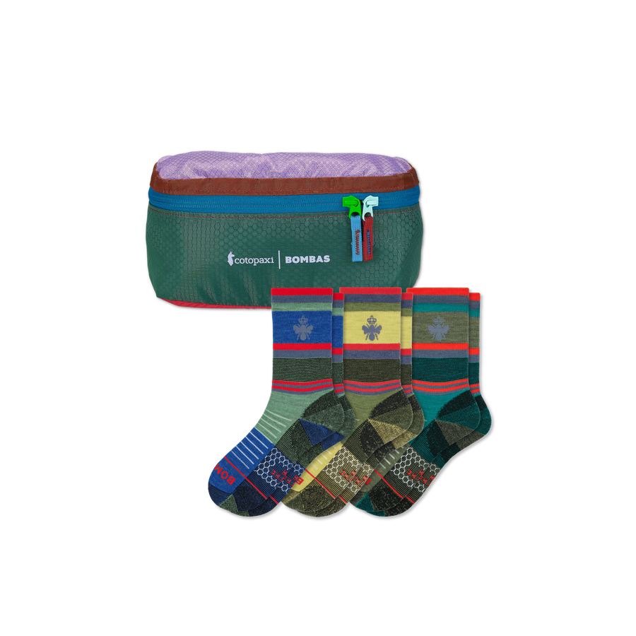 x Bombas Merino Wool Blend Hiking Calf Sock 3-Pack & Fanny Pack - Premium Pick