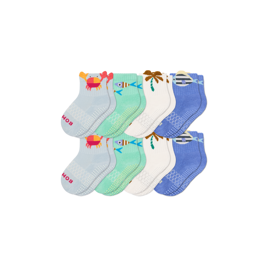 Toddler Gripper Calf Sock 8-Pack - Essential Ready