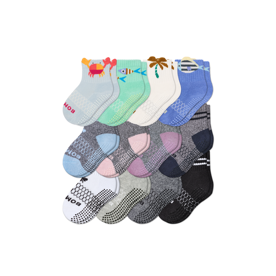 Toddler Gripper Calf Sock 12-Pack - Essential Ready