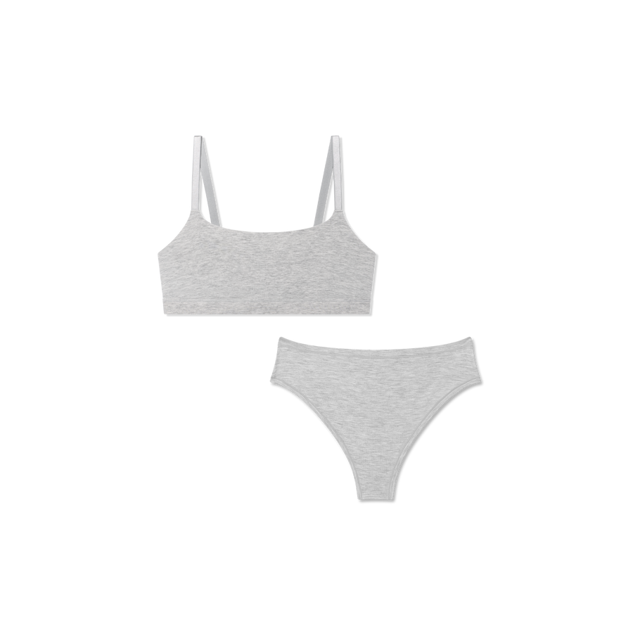 Women’s Super Soft Scoop Bralette + Thong Pack - Fresh Choice