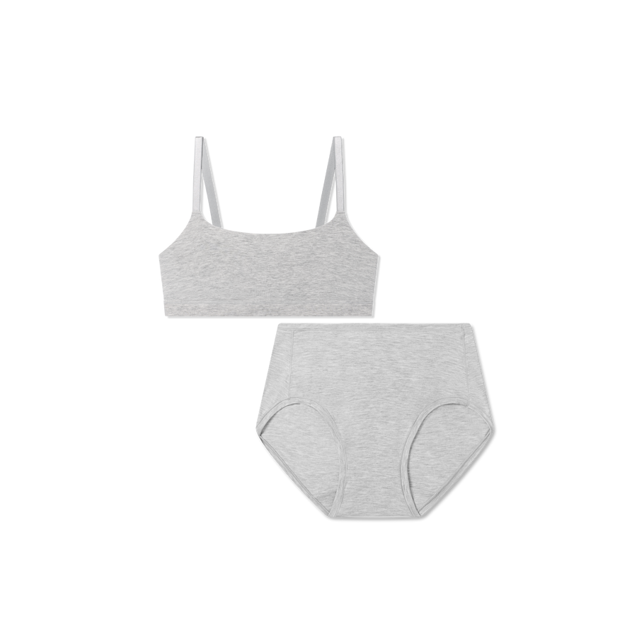 Women’s Super Soft Scoop Bralette + High Rise Brief Pack - Soft Support