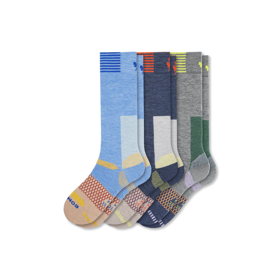 Women's Full-Cushion Merino Wool Blend Ski & Sock 3-Pack - Ready Pick