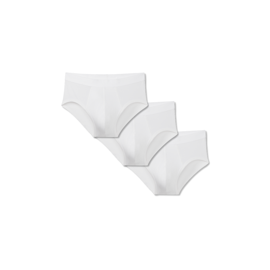 Men's Cotton Modal Blend Flyless Brief 3-Pack - Simple Style