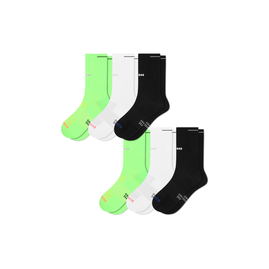 Men's RunPro Half Calf Sock 6-Pack - All Day Fit