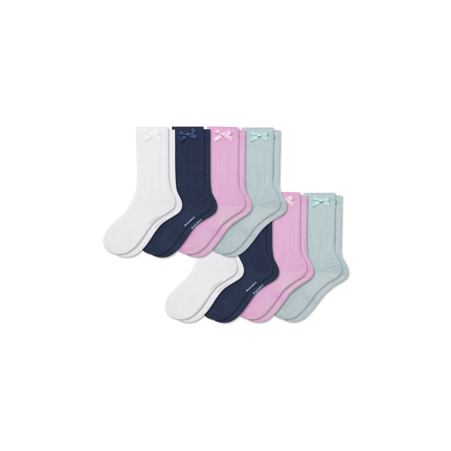 Youth Bow Calf Sock 8-Pack - Ready Pick