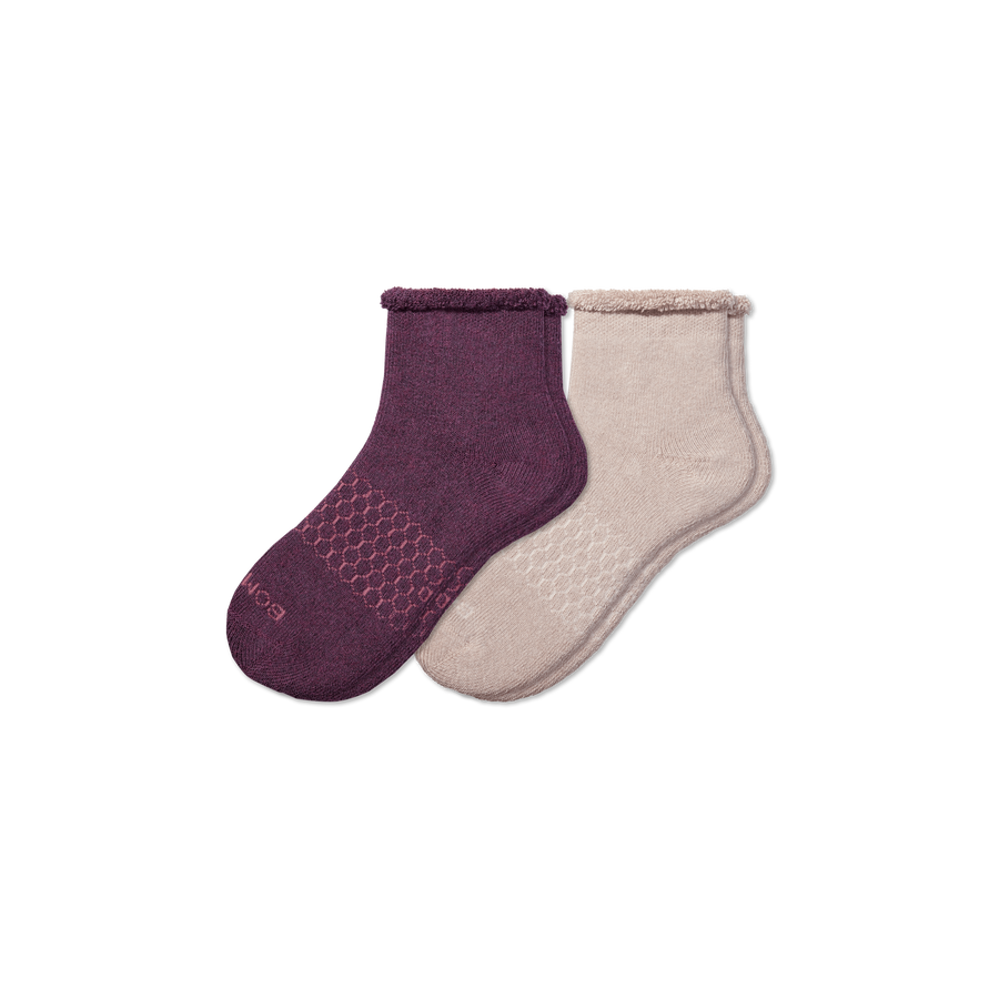 Men's Merino Wool Blend Roll-Top House Sock 2-Pack - Clean Finish